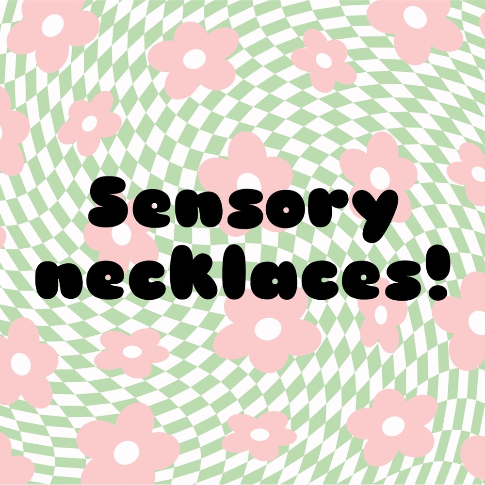 🌈Custom Sensory/Fidget necklaces🌈